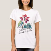 Feeling Grapeful Grandma's Garden Floral Art Tシャツ (正面)