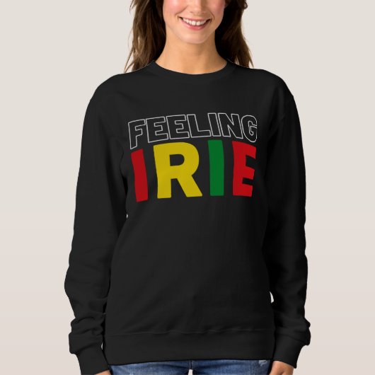 Feeling Irie Rastafari Clothing Jamaica Souvenir R スウェットシャツ (正面)