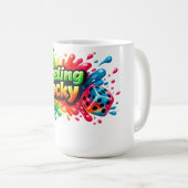 Feeling Lucky Dice Mug コーヒーマグカップ (正面右)