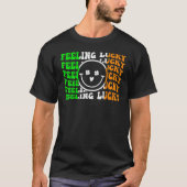Feeling Lucky Irish Flag Shamrock Leaf St Patrick' Tシャツ (正面)