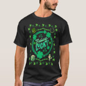 Feeling Lucky St Patrick's Day Shamrock Fun Appare Tシャツ (正面)