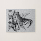 Feeling Magical Witches Spell Book and Skull ジグソーパズル (横)