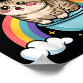Feeling Nervous Might Have To Poop Soon Funny Cat  ポスター (角)