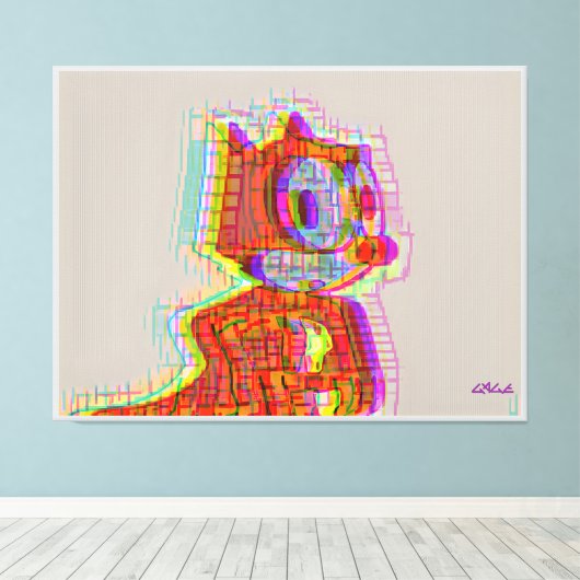 Feeling Phelix キャンバスプリント (インサイチュ (ウッドフロア))