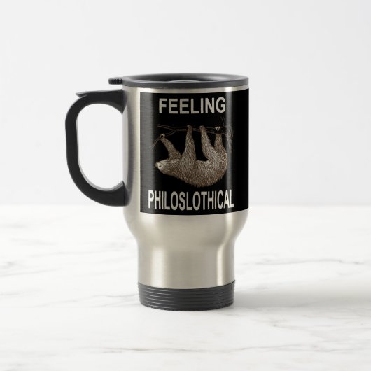 Feeling Philoslothical Funny Sloth For Men Women  トラベルマグ (左)