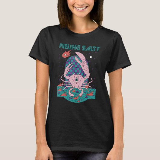 Feeling Salty Mystic Crab Crawfish Sea animal Tシャツ (正面)