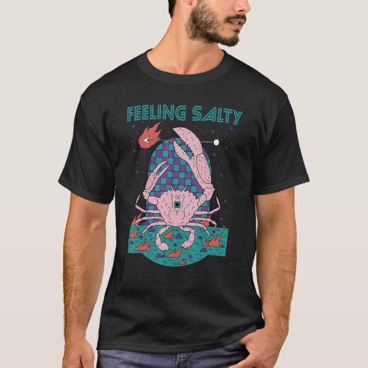 Feeling Salty Mystic Crab Crawfish Sea animal Tシャツ (正面)