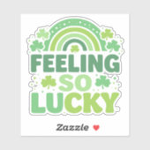 Feeling So Lucky Green Rainbow St. Patrick’s Day シール (シート)
