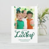 Feeling So Lucky, Modern Photo St. Patrick's Day  シーズンカード (スタンド正面)