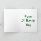 Feeling So Lucky Retro St. Patrick's Day Rainbow シーズンカード (内部)