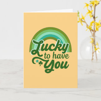Feeling So Lucky to Have You Retro St Patricks Day カード