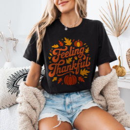 Feeling Thankful Fall Harvest Thanksgiving Tシャツ