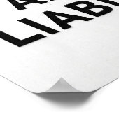 Feelings Are a Liability Funny Poster ポスター (角)