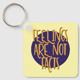 Feelings Are Not Facts スローガン + AA祈り文 カスタム キーホルダー