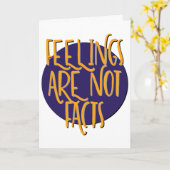Feelings Are Not Facts | 12 Step Recovery Slogan カード (黄色い花)