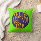 Feelings Are Not Facts | 12 Step Recovery Slogan クッション (ブランケット)