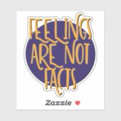 Feelings Are Not Facts | 12 Step Recovery Slogan シール (シート)