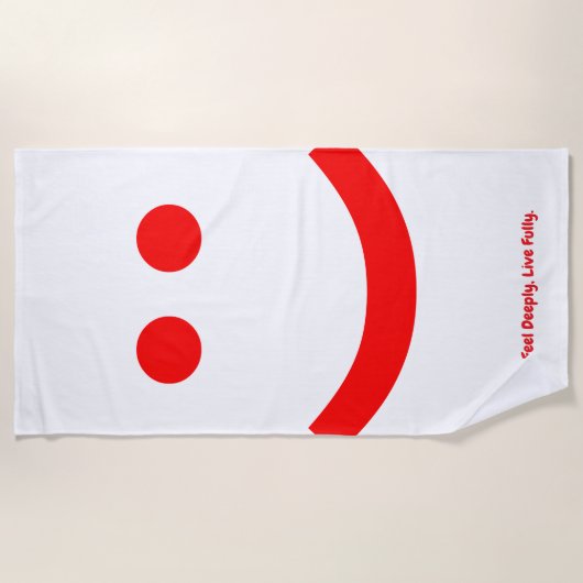 feelings is ビーチタオル (正面)