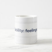 Feelings Liability Dashboard Funny AI Tech Mug コーヒーマグカップ (中央)
