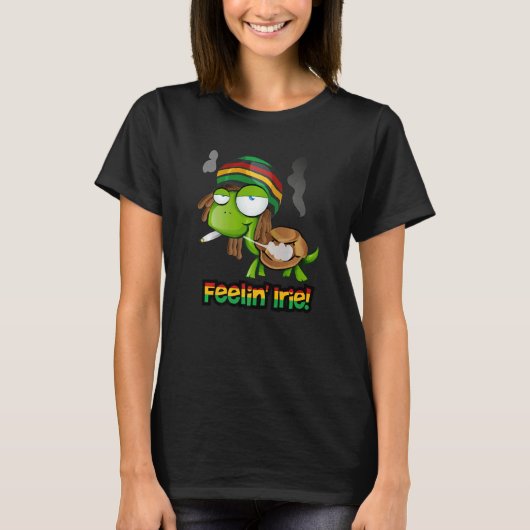 Feelin'Rie Patois Jamaica Turtleジャマイカスラング Tシャツ (正面)