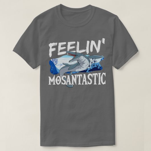 Feelinx27モサンタスティックモサウルス先史時代モサス Tシャツ (デザイン正面)