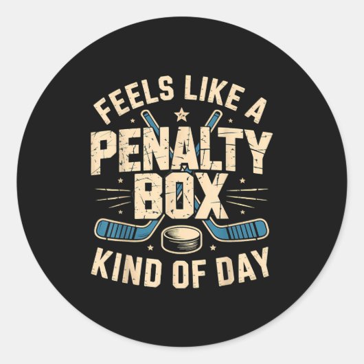 Feels Like A Penalty Box Kind Of Day  ラウンドシール (正面)