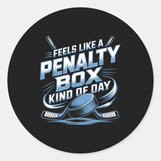 Feels Like A Penalty Box Kind Of Day  ラウンドシール (正面)