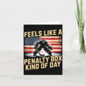 Feels Like A Penalty Box Kind Of Day Funny Hockey カード (正面)