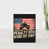 Feels Like A Penalty Box Kind Of Day Funny Hockey  カード (正面)