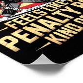 Feels Like A Penalty Box Kind Of Day Funny Hockey  ポスター (角)