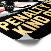 Feels Like A Penalty Box Kind Of Day Funny Hockey  ポスター (角)