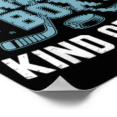 Feels Like A Penalty Box Kind Of Day Funny Hockey ポスター (角)