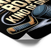 Feels Like A Penalty Box Kind Of Day Funny Hockey  ポスター (角)