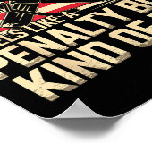 Feels Like A Penalty Box Kind Of Day Funny Hockey ポスター (角)