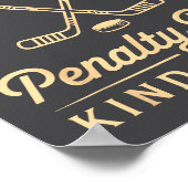 Feels Like A Penalty Box Kind Of Day Funny Hockey  ポスター (角)