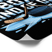 Feels Like A Penalty Box Kind Of Day Funny Hockey  ポスター (角)