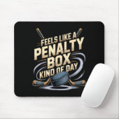 Feels Like A Penalty Box Kind Of Day Funny Hockey マウスパッド (マウス)