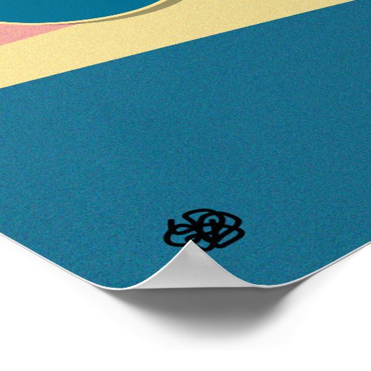 Feels Like Home' Typography Art Print ポスター (角)