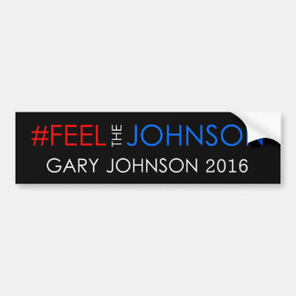 #feelthejohnsonギャリージョンソン2016年 バンパーステッカー
