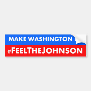 #feelthejohnsonギャリージョンソン2016年 バンパーステッカー