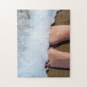 Feet in the Ocean Fun Beach Puzzle ジグソーパズル (縦)