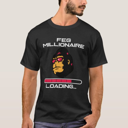 FegToken億万長者Feg Hodl暗号通貨 Tシャツ (正面)