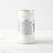 Feher、起源、意味および頂上ステイン ビールジョッキ (中央)