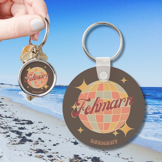 Fehmarn deutsche Ostseeinsel retro キーホルダー