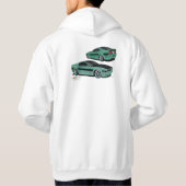 FEHRAのフード付きスウェットシャツ パーカ (裏面)