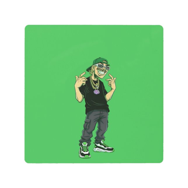 Feid Ferxxo メタルプリント (正面)