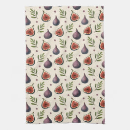 Feigen- Blätter- Muster キッチンタオル