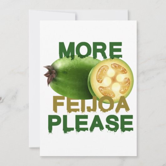 FEIJOA FRUIT ! CUTE GIFT FOR RARELY FRUIT LOVERS E 招待状 (正面)