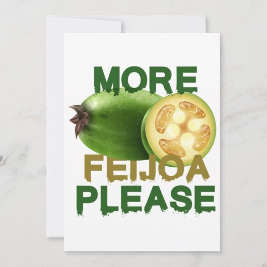 FEIJOA FRUIT ! CUTE GIFT FOR RARELY FRUIT LOVERS E 招待状 (裏面)