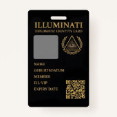 Feiler & Rothschild lluminati Diplomatic Identity バッジ (正面)